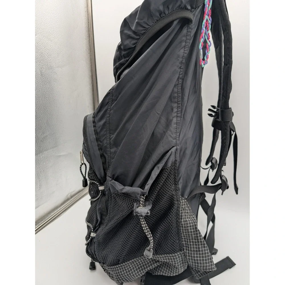 Eddie Bauer Technical Mesh Grid Backpack Charcoal Grey Black